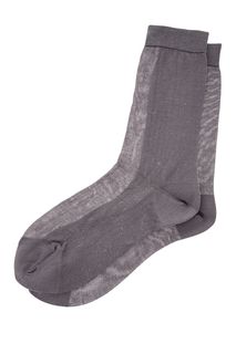 Шелковые носки серого цвета Collonil