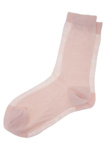 Шелковые носки розового цвета Collonil