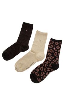 Комплект из трех пар высоких носков с люрексом Tommy Hilfiger