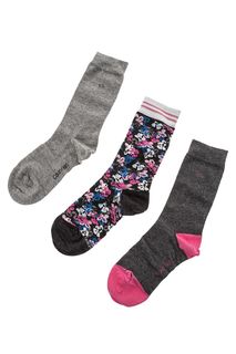 Комплект из трех пар серых носков Calvin Klein Jeans