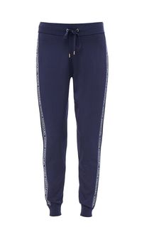 Брюки джоггеры из вискозы с логотипом бренда Michael Michael Kors