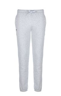 Серые брюки джоггеры в спортивном стиле Lacoste