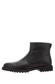 Черные кожаные полусапоги M.Shoes