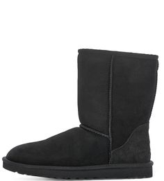 Черные замшевые зимние сапоги UGG