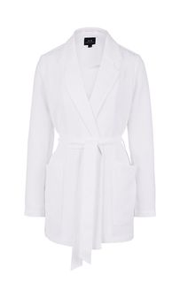 Белый пиджак с поясом Armani Exchange