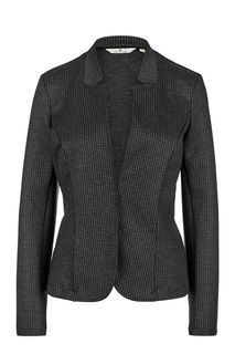 Приталенный пиджак серого цвета Tom Tailor