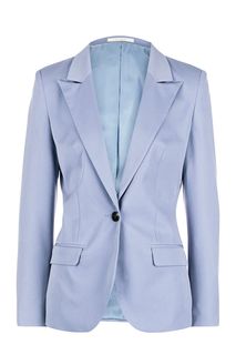 Пиджак синего цвета с застежкой на пуговицу La Biali