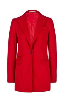 Удлиненный пиджак красного цвета La Biali