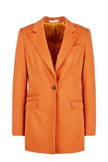 Удлиненный пиджак коричневого цвета La Biali
