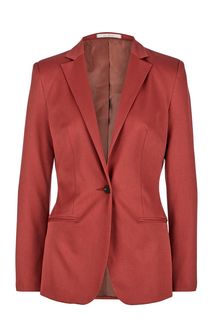 Пиджак бордового цвета с застежкой на пуговицу La Biali