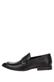Лоферы из зерненой кожи черного цвета M.Shoes