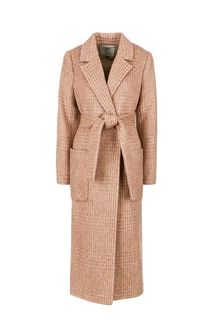 Розовое пальто с карманами Nomi