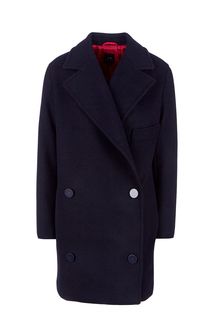 Двубортное полушерстяное пальто Armani Exchange