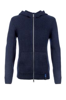 Синий кардиган на молнии с капюшоном Armani Exchange