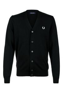 Кардиган черного цвета на пуговицах Fred Perry