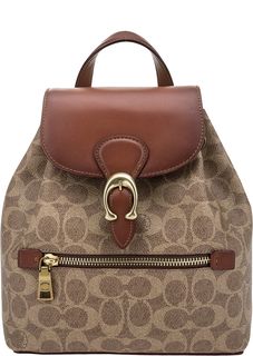 Маленький рюкзак с монограммой бренда Coach