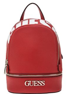 Красный рюкзак с широкими лямками Guess