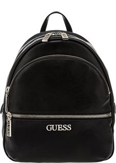 Черный рюкзак с двумя отделами Guess