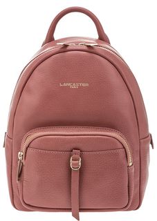 Розовый рюкзак из зерненой кожи Lancaster
