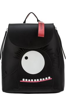 Рюкзак черного цвета с нашивками Tosca BLU