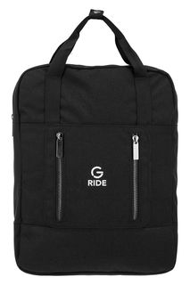 Черный текстильный рюкзак с отделением для ноутбука G.Ride