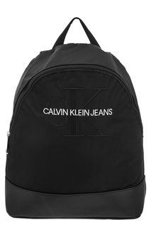 Черный текстильный рюкзак с вышивкой Calvin Klein Jeans