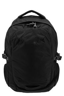 Черный текстильный рюкзак с защитой от кражи Pacsafe