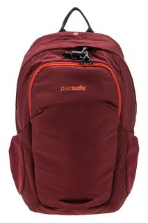 Вместительный текстильный рюкзак с карманами Pacsafe