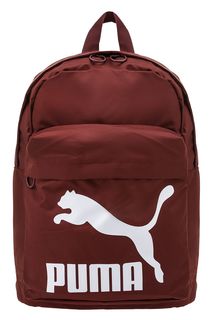Бордовый текстильный рюкзак с логотипом бренда Puma