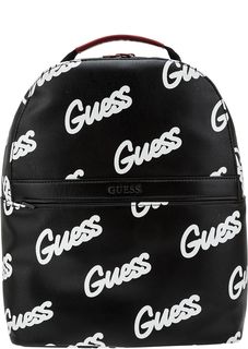 Вместительный рюкзак с логотипом бренда Guess