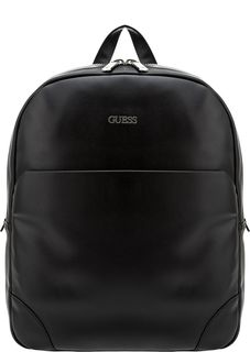 Черный рюкзак с двумя отделами Guess