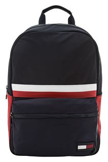 Синий текстильный рюкзак на молнии Tommy Hilfiger
