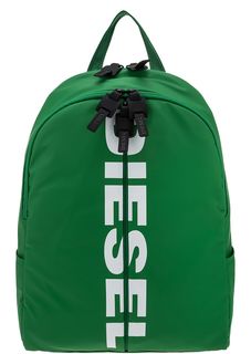 Вместительный рюкзак зеленого цвета с принтом Diesel
