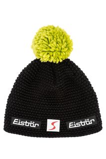 Полушерстяная шапка с контрастным помпоном Eisbar