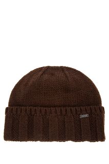 Коричневая шапка с отворотом Finn Flare