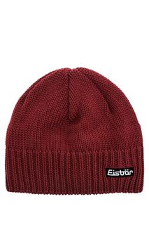 Бордовая полушерстяная шапка Eisbar