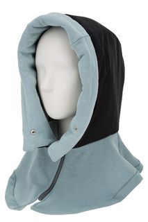 Двухцветная шапка-капюшон на молнии UNU Clothing