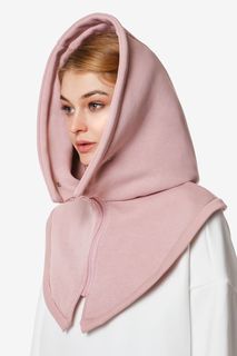 Шапка-капюшон розового цвета на молнии UNU Clothing