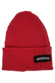 Полушерстяная шапка красного цвета AntisÖcial WE ARE WHO WE ARE