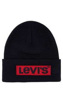 Синяя шапка с логотипом бренда Levis®