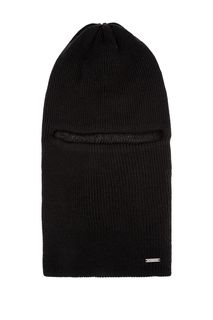 Полушерстяная шапка-балаклава черного цвета Finn Flare