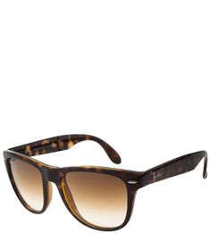 Солнцезащитные очки с пластиковой оправой Folding Wayfarer Ray Ban