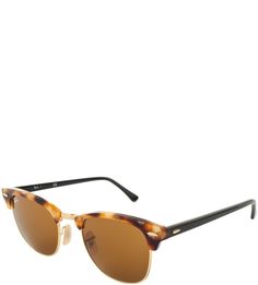 Солнцезащитные очки с коричневыми линзами Clubmaster Ray Ban