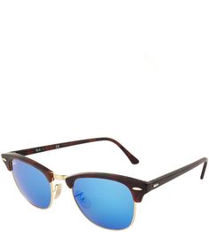 Солнцезащитные очки с синими линзами Clubmaster Ray Ban