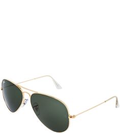 Очки с зелеными линзами Aviator Large Metal Ray Ban
