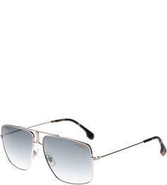 Золотистые солнцезащитные очки с синими линзами Carrera