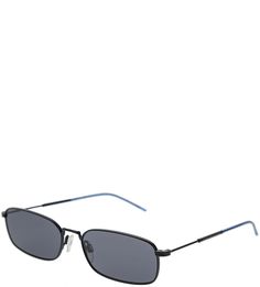 Солнцезащитные очки в черной металлической оправе Tommy Hilfiger