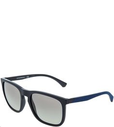 Солнцезащитные очки в синей пластиковой оправе Emporio Armani