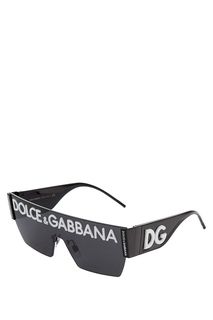 Солнцезащитные очки в пластиковой оправе черного цвета Dolce & Gabbana