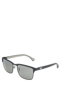 Солнцезащитные очки в серой пластиковой оправе Emporio Armani